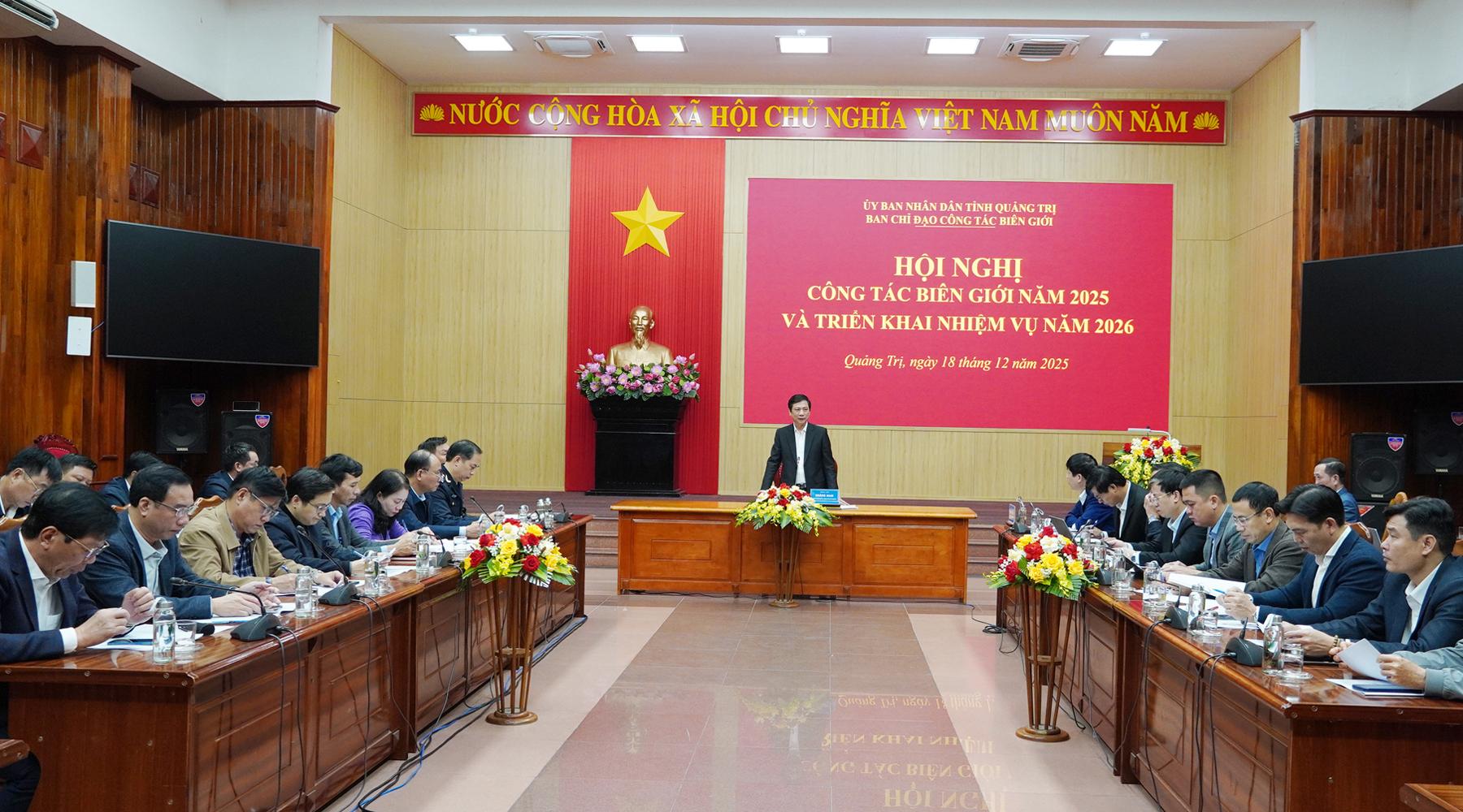 Ban Chỉ đạo công tác biên giới tỉnh: Triển khai nhiệm vụ năm 2026