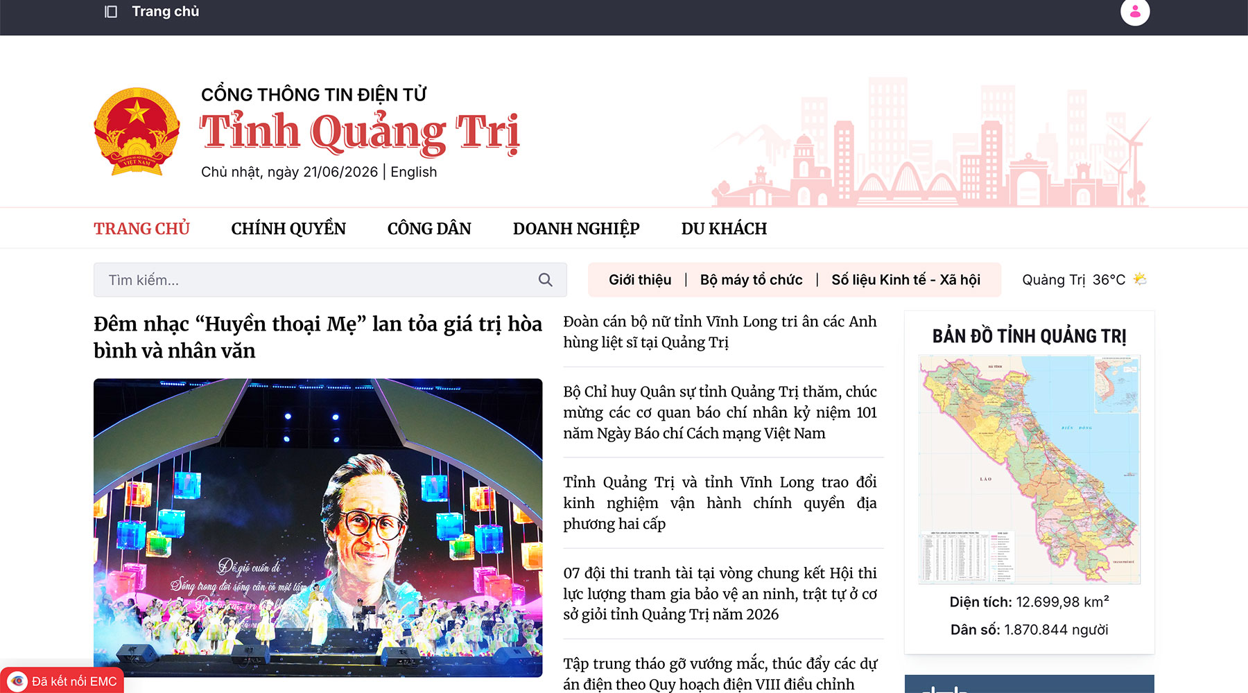 Cổng Thông tin điện tử tỉnh Quảng Trị: “Cầu nối” Chính quyền 02 cấp và truyền thông chính sách phục vụ người dân, doanh nghiệp