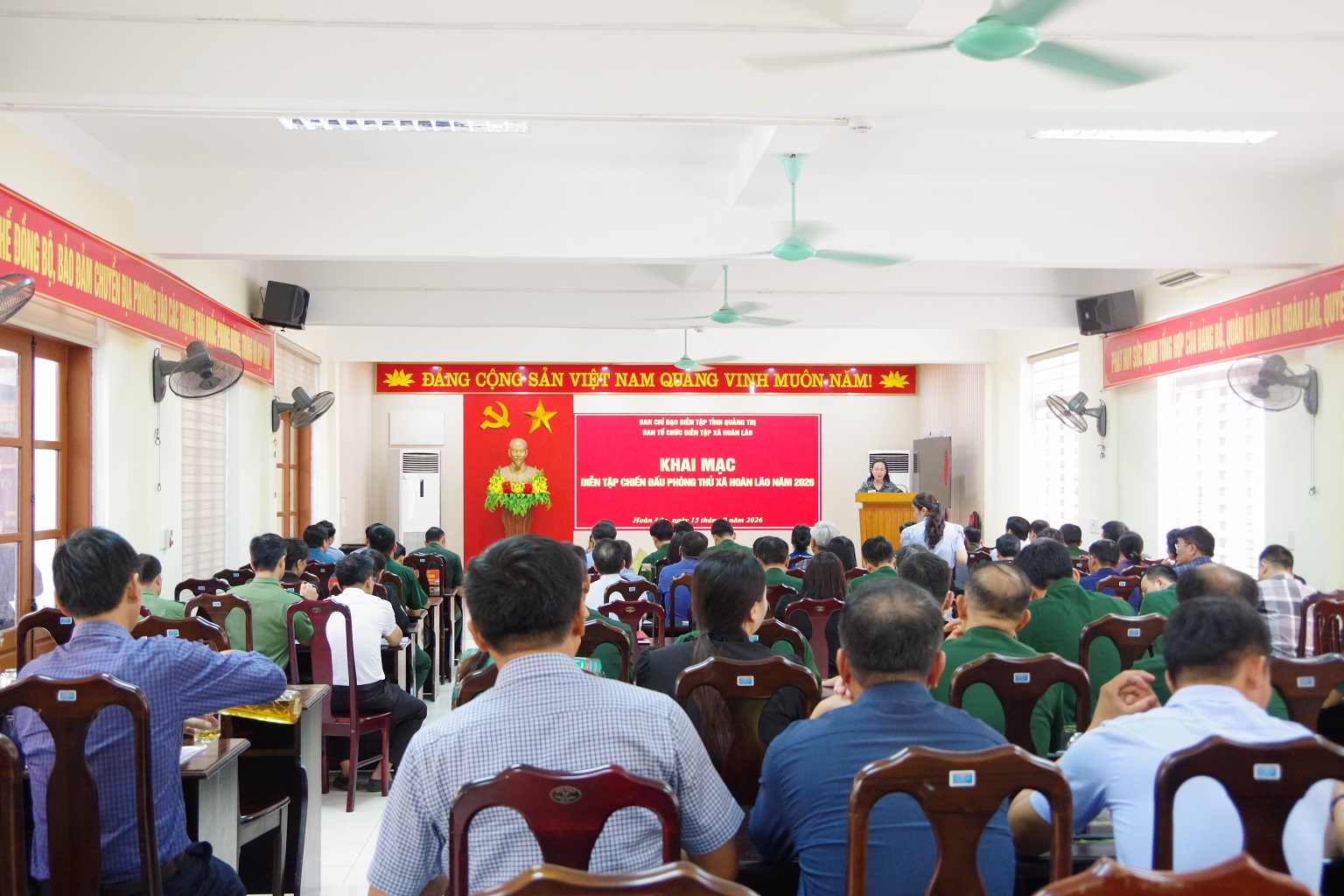 Khai mạc Diễn tập chiến đấu phòng thủ xã Hoàn Lão năm 2026