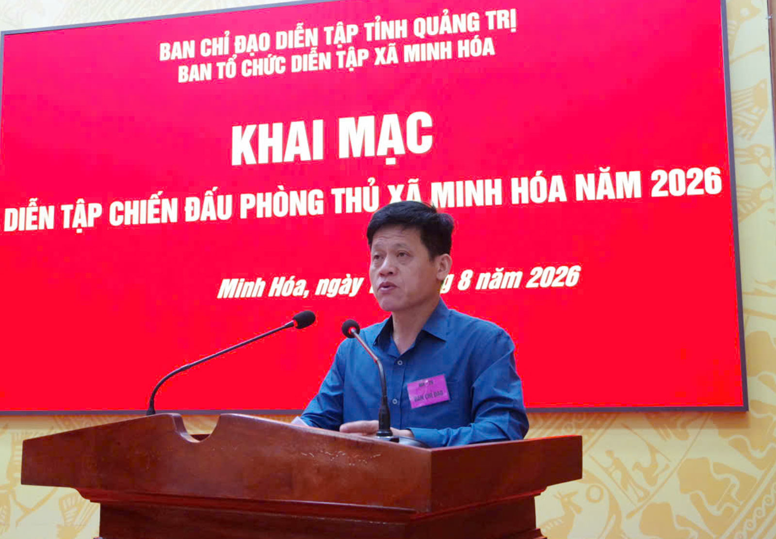 Khai mạc diễn tập chiến đấu phòng thủ xã Minh Hóa năm 2026