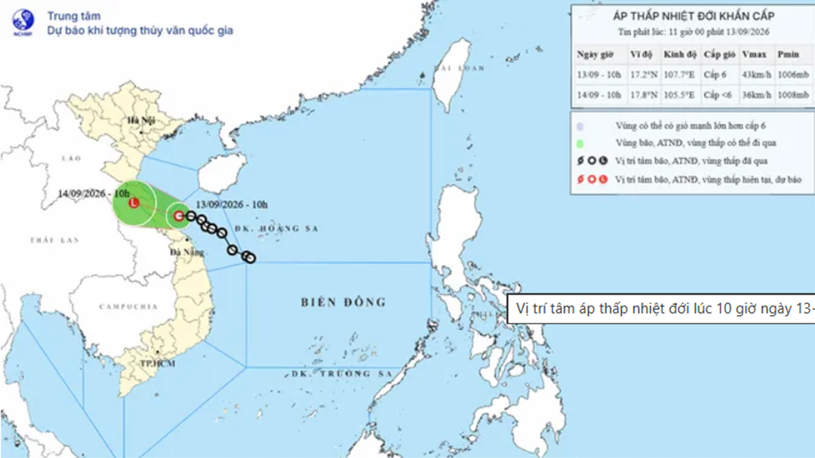 Công điện về việc chủ động ứng phó với áp thấp nhiệt đới trên biển Đông và mưa lớn trên địa bàn tỉnh