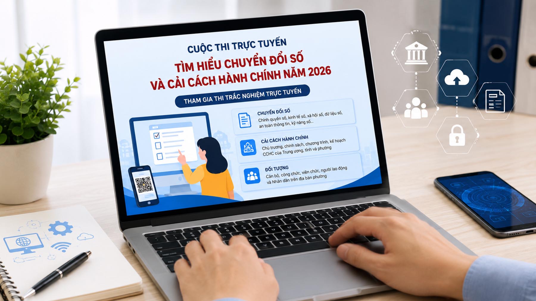 Phường Quảng Trị tổ chức cuộc thi trực tuyến tìm hiểu công tác chuyển đổi số và cải cách hành chính năm 2026