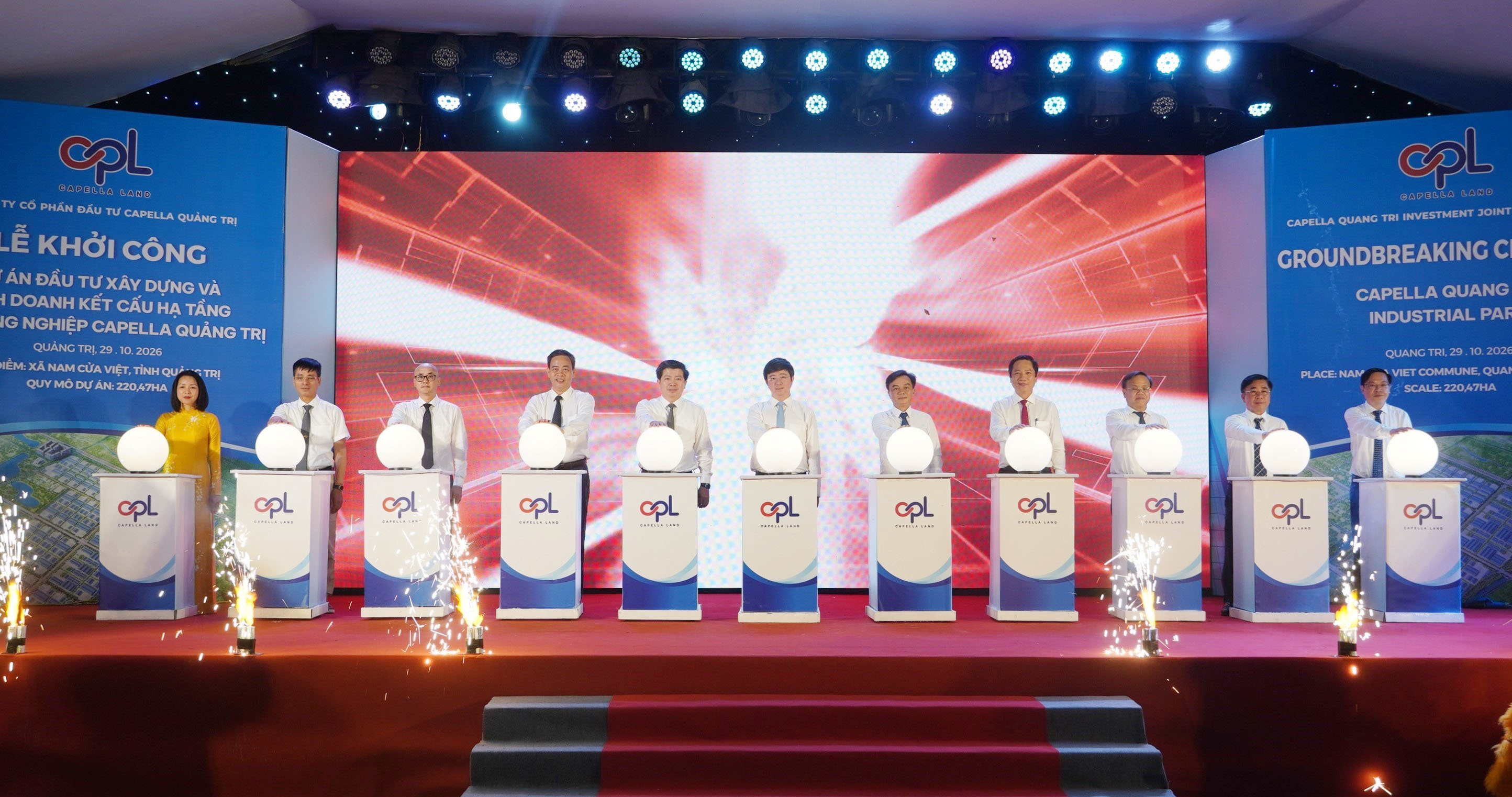 Khởi công Khu công nghiệp Capella Quảng Trị với tổng vốn đầu tư hơn 1.152 tỷ đồng