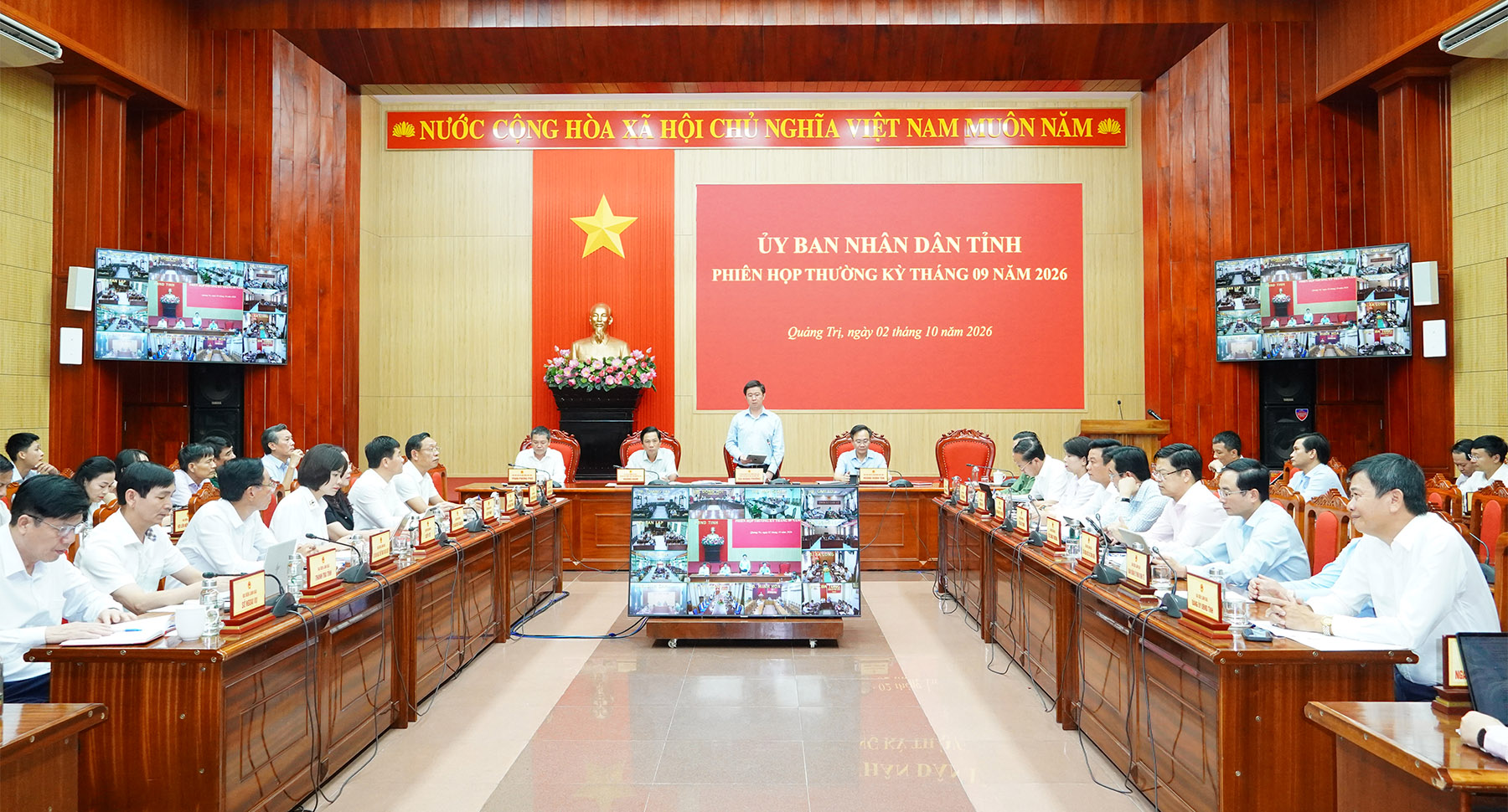 Hội nghị thường kỳ UBND tỉnh 9 tháng đầu năm 2026