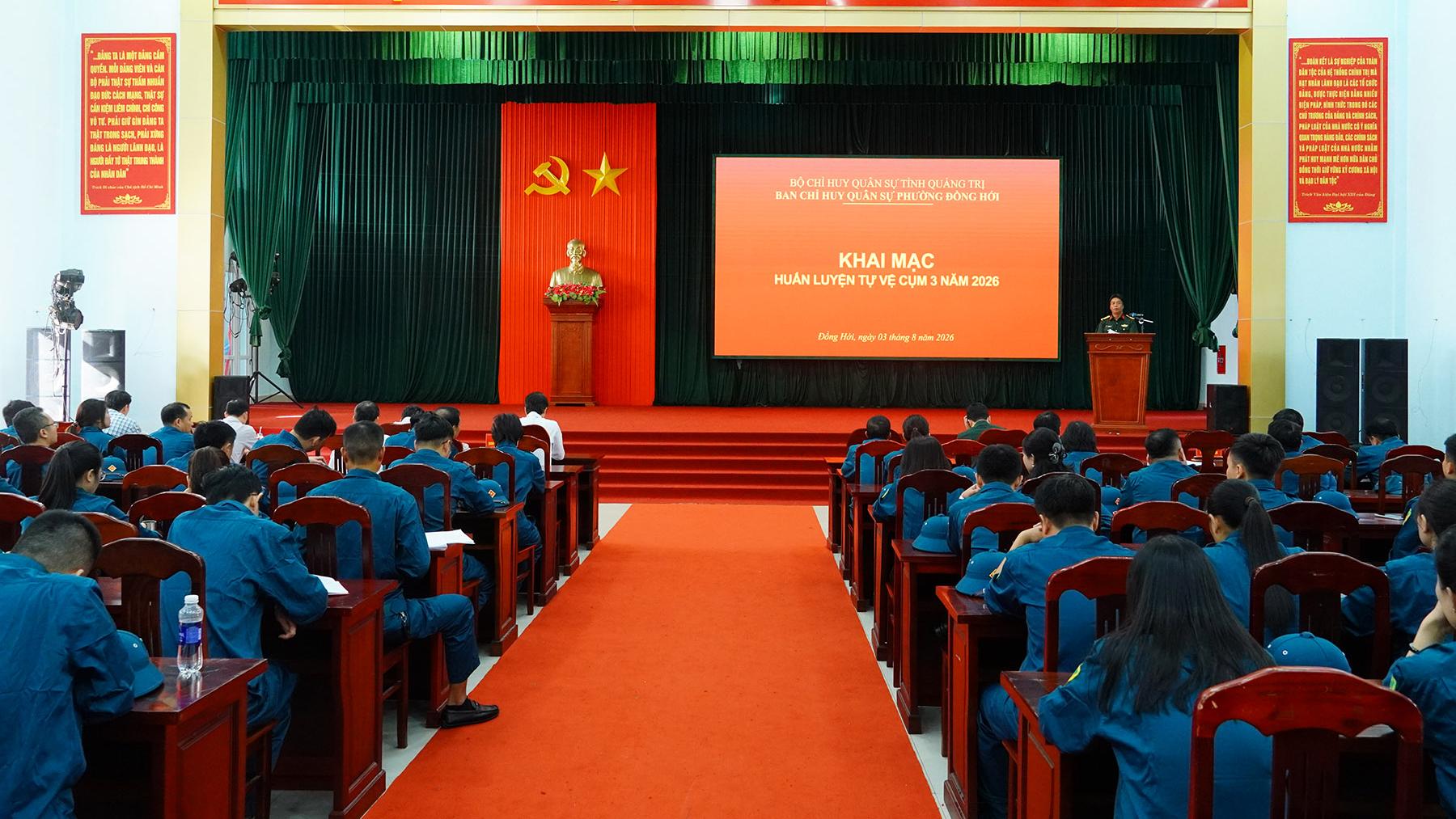 Khai mạc huấn luyện tự vệ Cụm 3 năm 2026