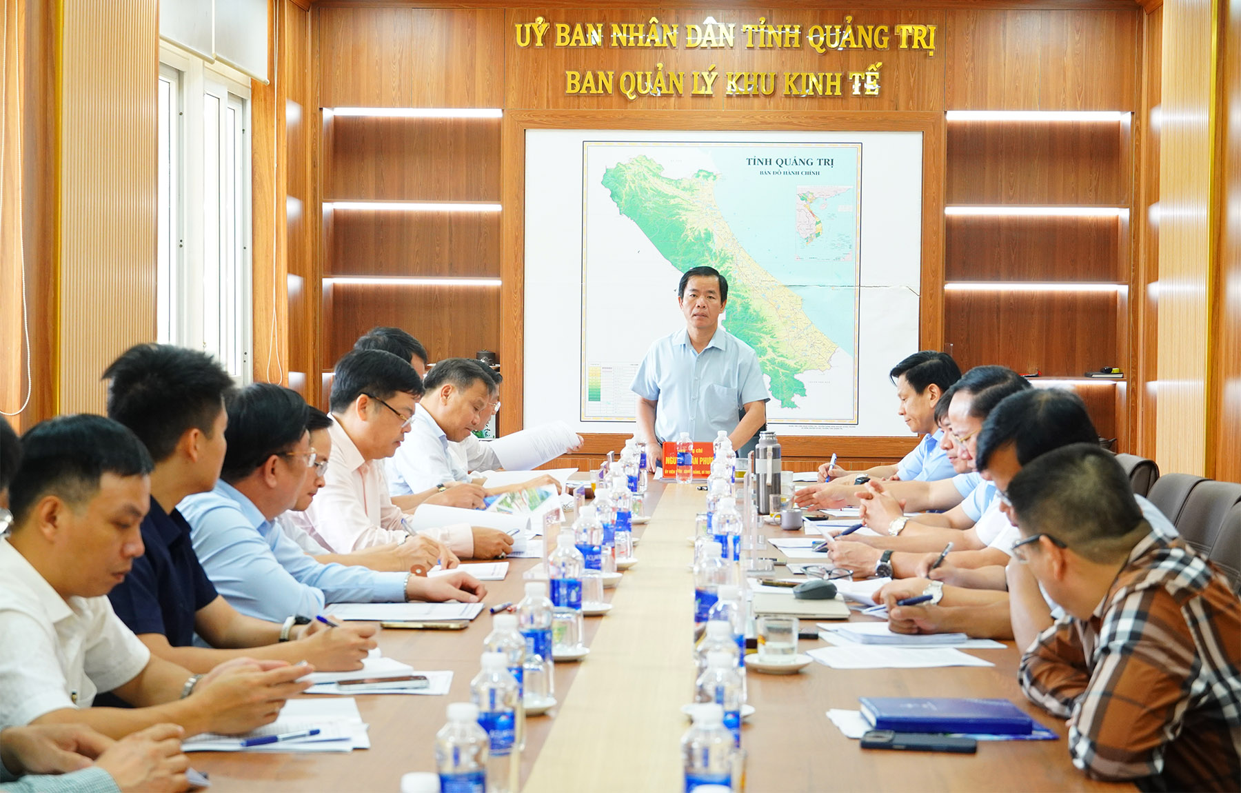Lãnh đạo tỉnh kiểm tra tình hình thực hiện các dự án thuộc Khu kinh tế Hòn La