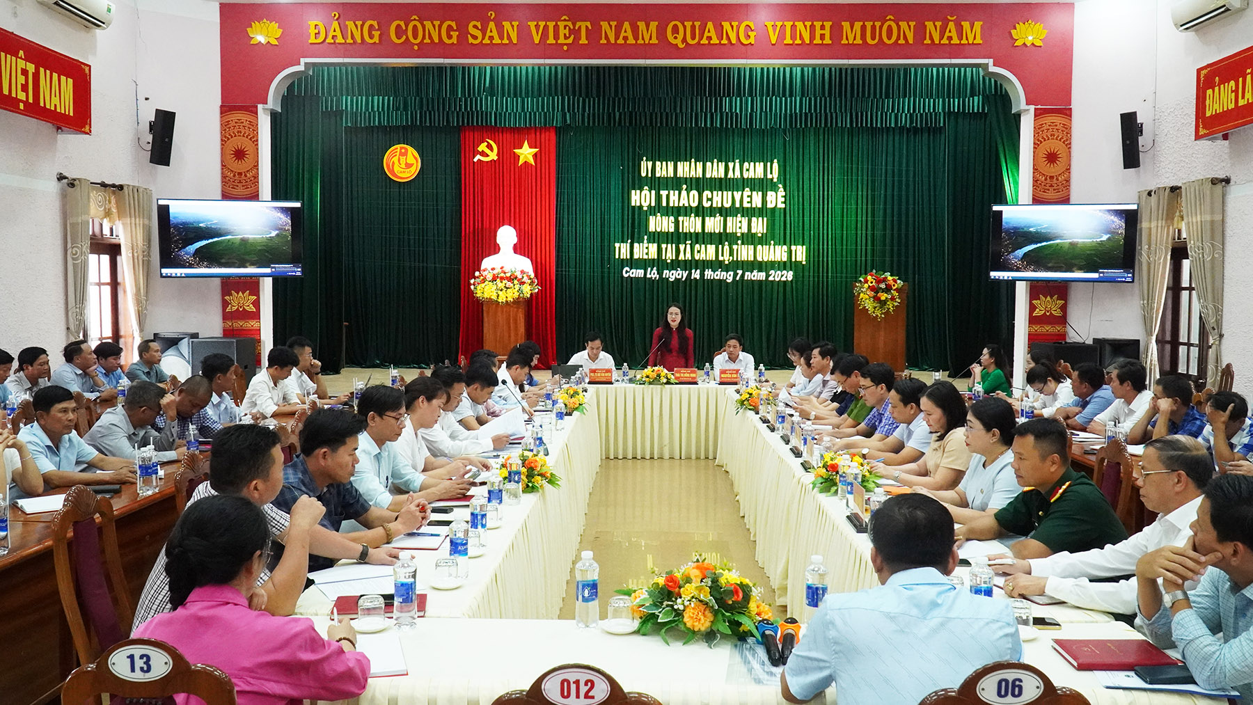 Hội thảo chuyên đề xây dựng nông thôn mới hiện đại thí điểm tại xã Cam Lộ