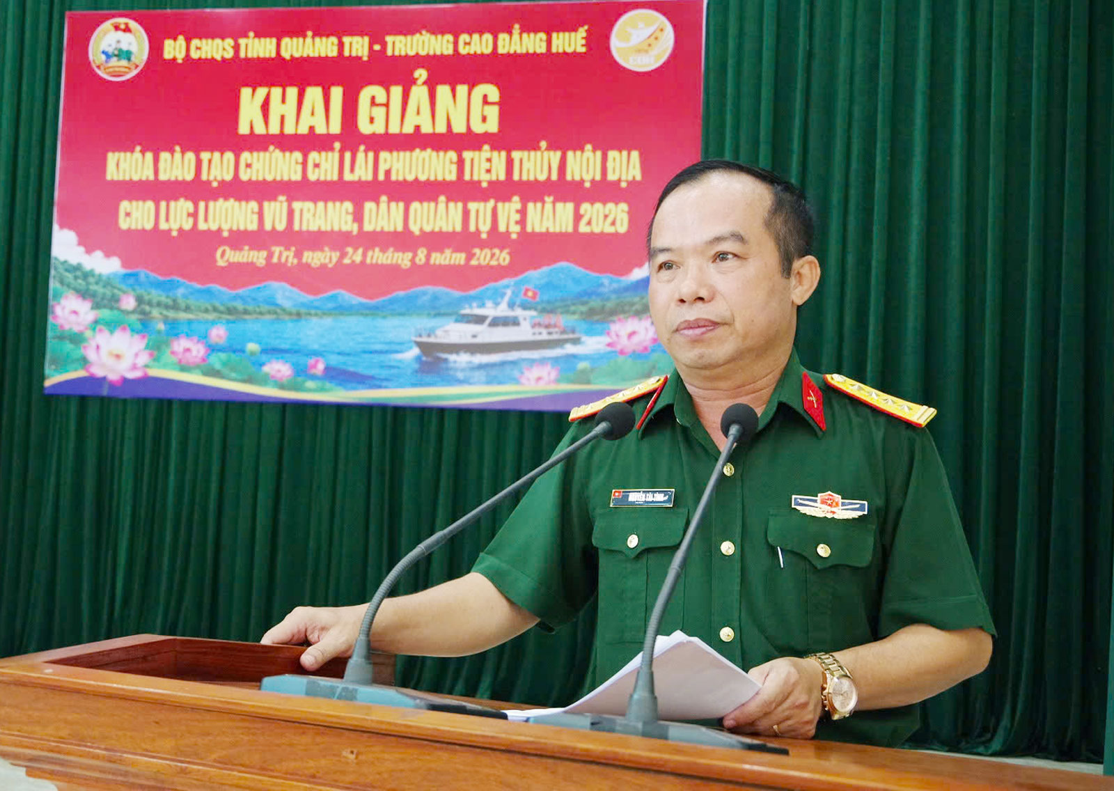 Khai giảng khóa đào tạo chứng chỉ điều khiển phương tiện thủy nội địa năm 2026