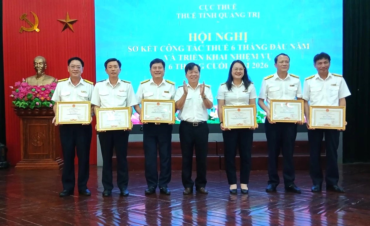 Thuế tỉnh Quảng Trị thu hơn 5.380 tỉ đồng trong 6 tháng đầu năm 2026