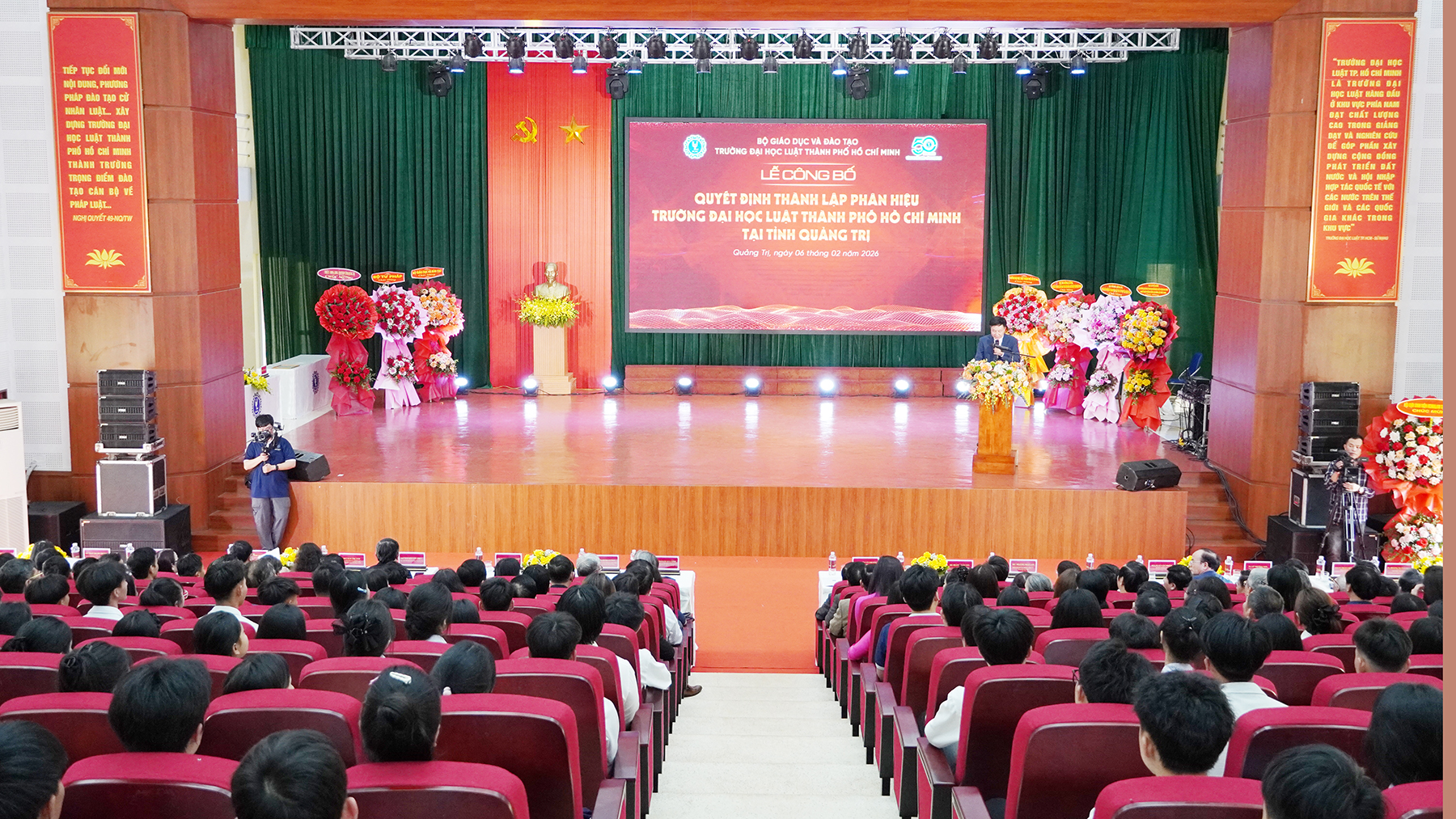 Công bố quyết định thành lập Phân hiệu Trường Đại học Luật Thành phố Hồ Chí Minh tại tỉnh Quảng Trị