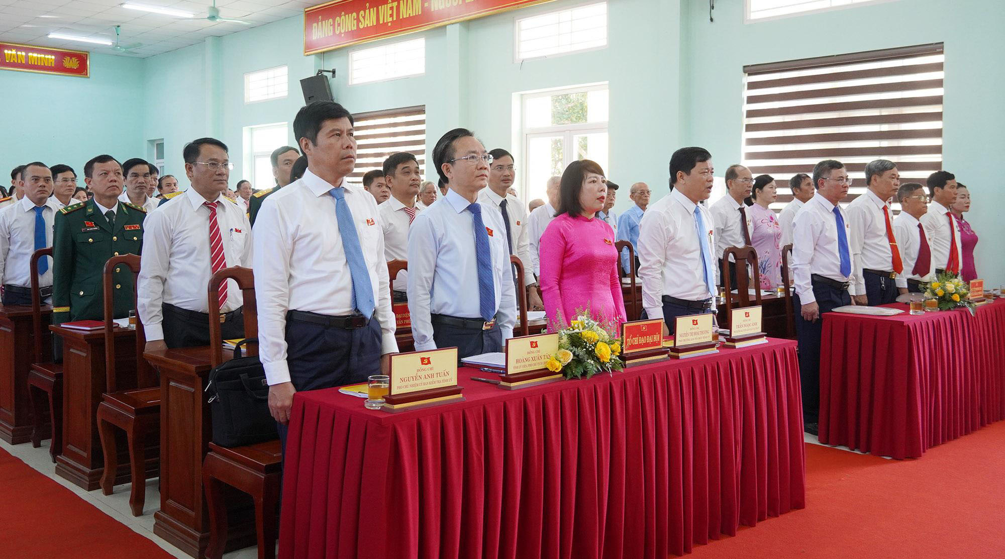 (Tin ảnh) Đại hội đại biểu Đảng bộ xã Nam Trạch lần thứ I, nhiệm kỳ 2025 - 2030