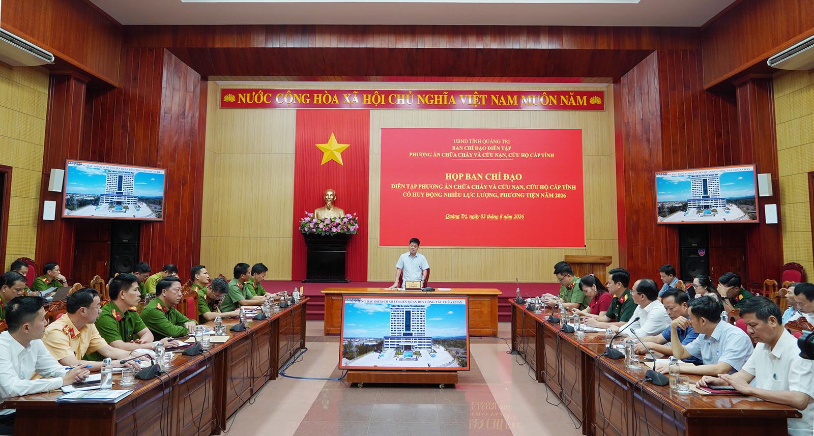 Tăng cường phối hợp, chuẩn bị chu đáo diễn tập phương án chữa cháy cấp tỉnh năm 2026