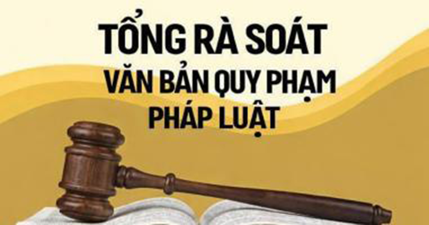 Tổ chức tổng rà soát hệ thống văn bản quy phạm pháp luật trên địa bàn tỉnh