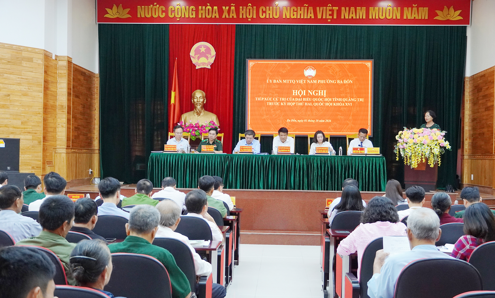 Đoàn đại biểu Quốc hội tỉnh tiếp xúc với cử tri các xã, phường thuộc đơn vị bầu cử số 3 và số 4  trước Kỳ họp thứ Hai, Quốc hội khóa XVI