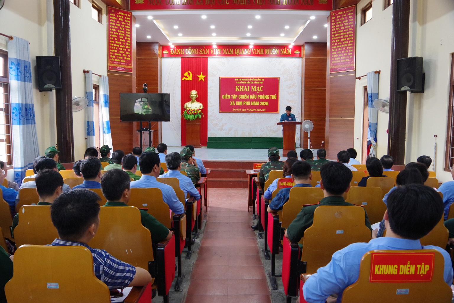 Khai mạc diễn tập chiến đấu phòng thủ xã Kim Phú năm 2026