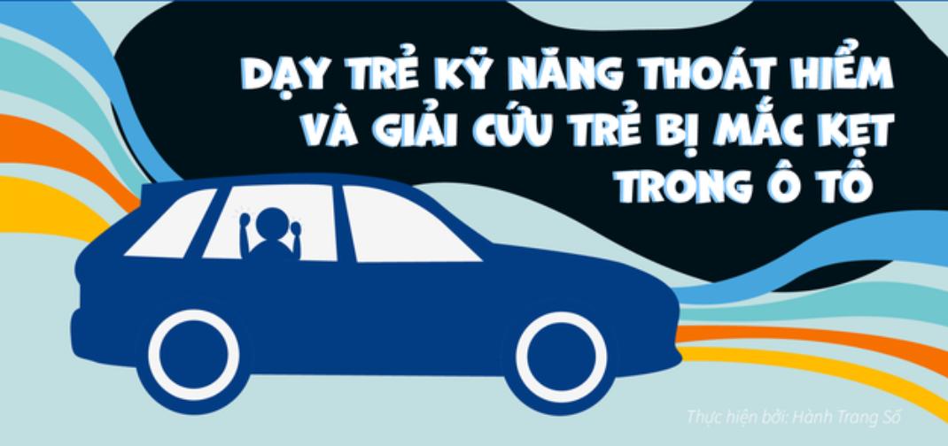 Dạy trẻ kỹ năng thoát hiểm và giải cứu trẻ bị mắc kẹt trong ô tô
